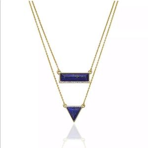 Double Layered Geometric Necklace